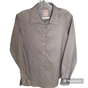 Brooks Bros blue pinstripe long sleeve Cotton